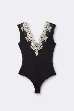 Body med V-ringning Pretty Flowers