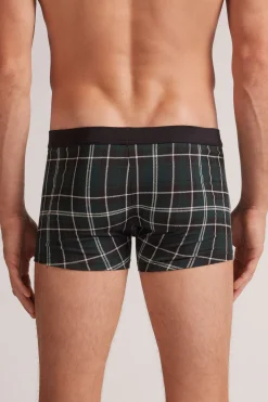 Boxershorts i bomull med rutor