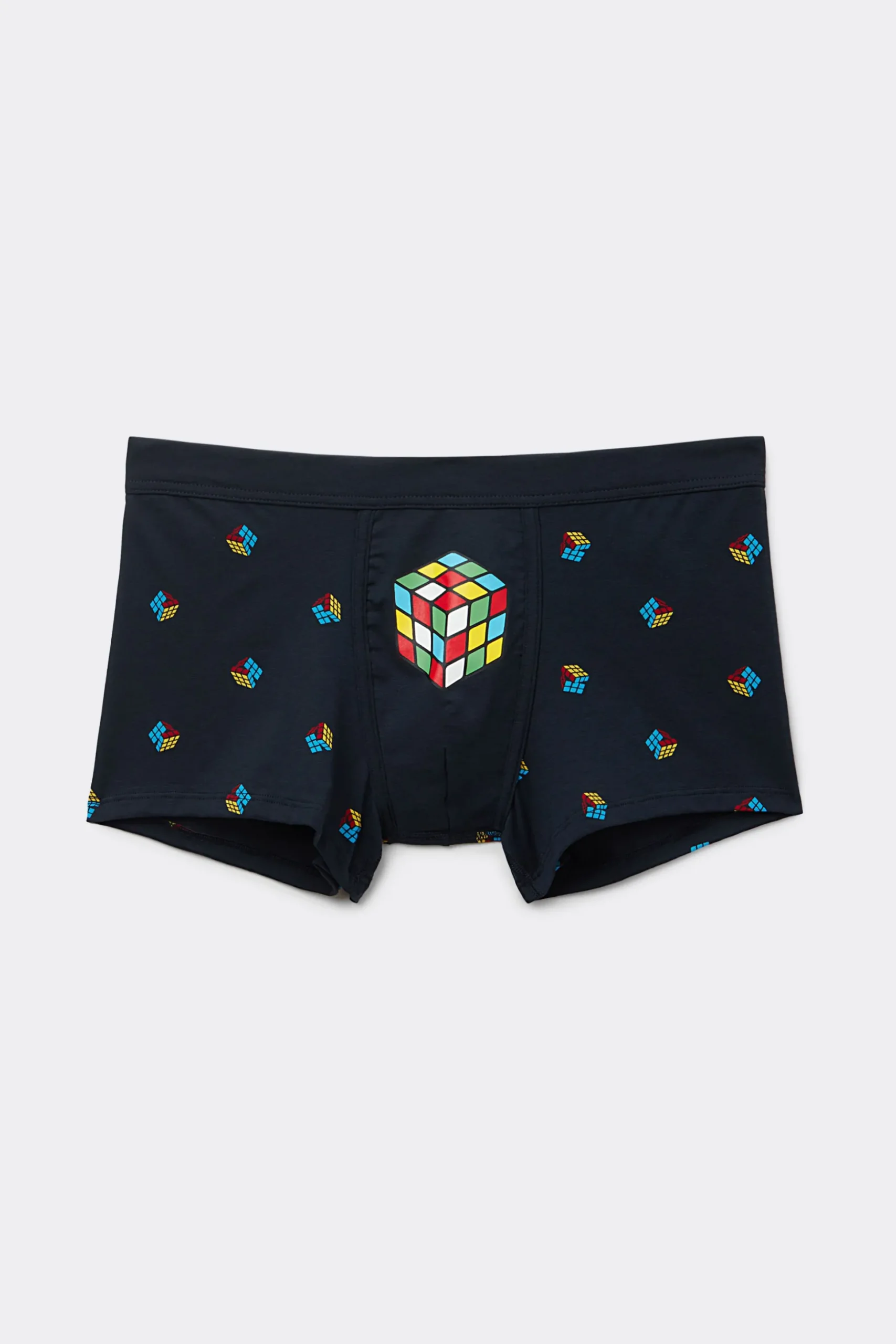 Boxershorts i bomull med tärning