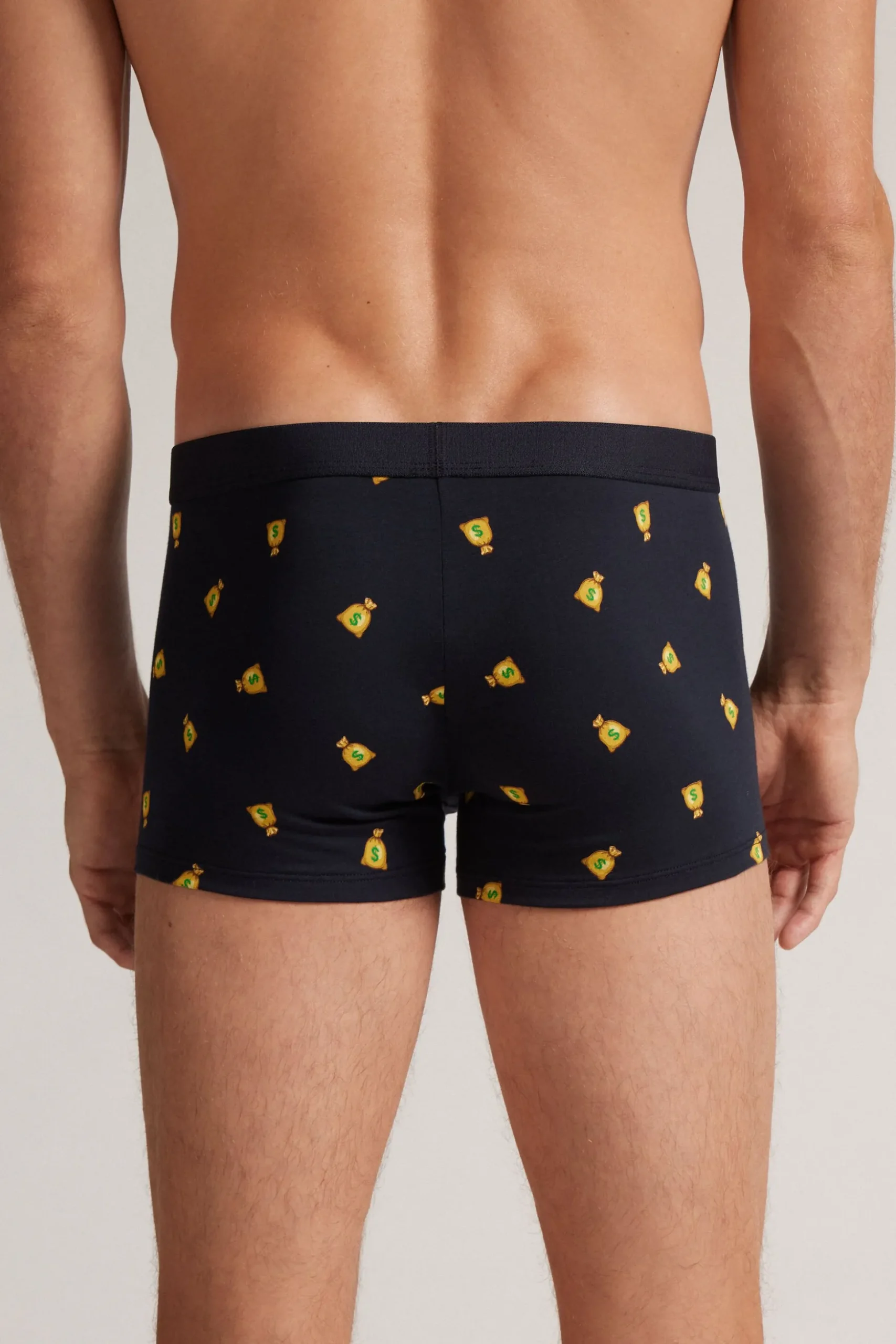 Boxershorts i bomull med dollartryck