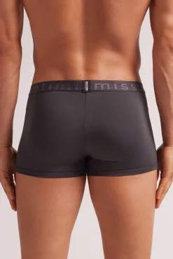 Boxershorts i mikrofiber med logotyp