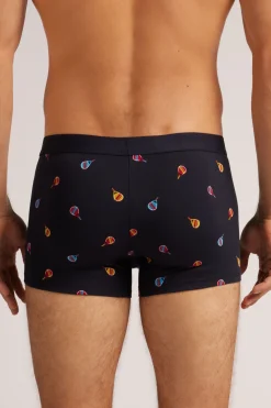 Boxershorts i Superior-bomull med padelm&ouml;nster