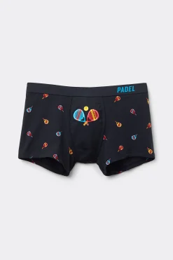 Boxershorts i Superior-bomull med padelm&ouml;nster