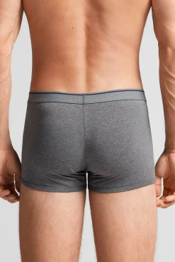 Boxershorts i Superior-bomull med synlig resor