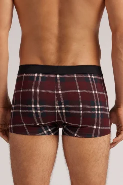 Boxershorts i Superior-bomull med skotskrutigt m&ouml;nster