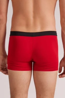 Boxershorts i Superior-bomull r&ouml;d smoking