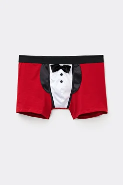 Boxershorts i Superior-bomull r&ouml;d smoking