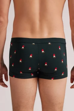 Boxershorts i Superior-bomull med tomtem&ouml;nster
