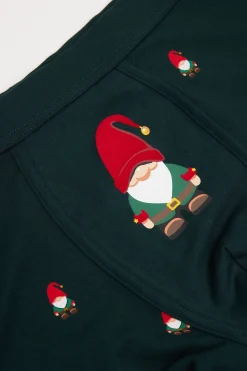 Boxershorts i Superior-bomull med tomtem&ouml;nster