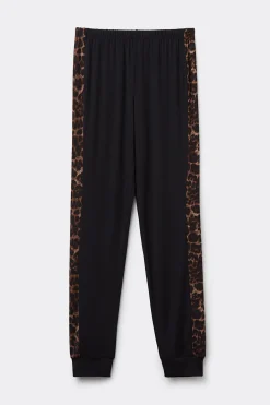 Byxor med muddar i modal Luxurious Leopard