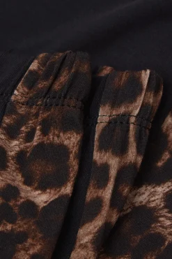 Byxor med muddar i modal Luxurious Leopard