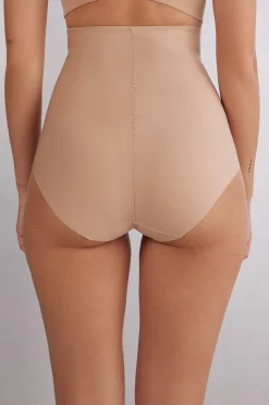 Culottes med h&ouml;g midja i mikrofiber utan s&ouml;mmar