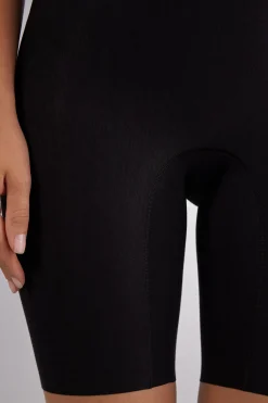 Formande shorts i bomull med hög midja
