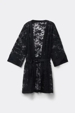 Kimono i spets och satin The Art of Romance