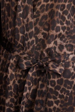 Kimono i viskossatin Luxurious Leopard