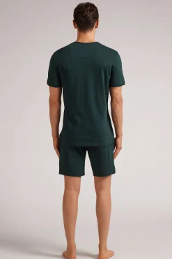 Kort pyjamas i Superior-bomull