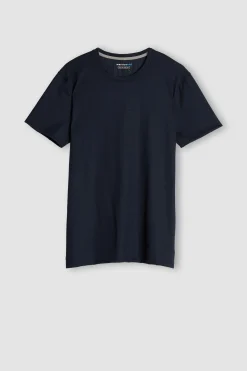 Kort&auml;rmad t-shirt i stretchig merinoull