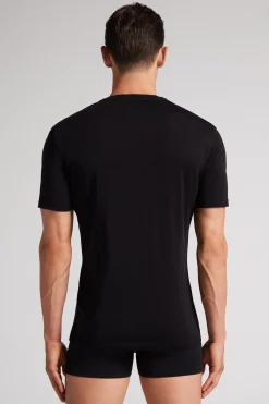 Kort&auml;rmad t-shirt i stretchig merinoull