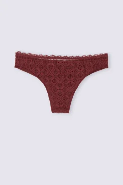 Lace and Microfibre Brazilian trosor