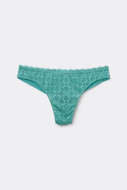 Lace and Microfibre Brazilian trosor