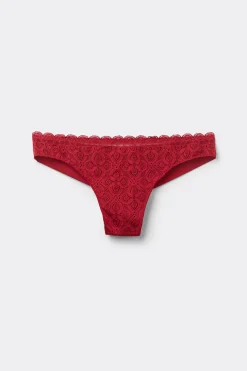 Lace and Microfibre Brazilian trosor