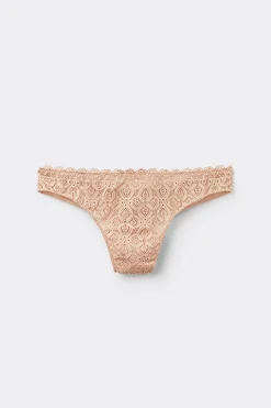 Lace and Microfibre Brazilian trosor