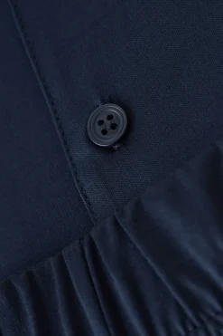 L&aring;ng bomullspyjamas med &ouml;ppning fram