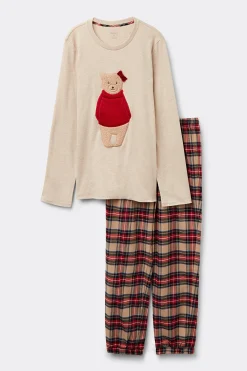 L&aring;ng pyjamas i bomull Orsetto Rosa