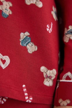 Lång pyjamas i modal Teddy Christmas