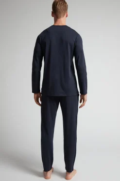 Lång pyjamas i Superior-bomull