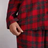 L&aring;ng pyjamas i v&auml;vd bomull Couple Tartan