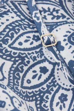 L&aring;ng underkl&auml;nning i viskossatin Flower Paisley