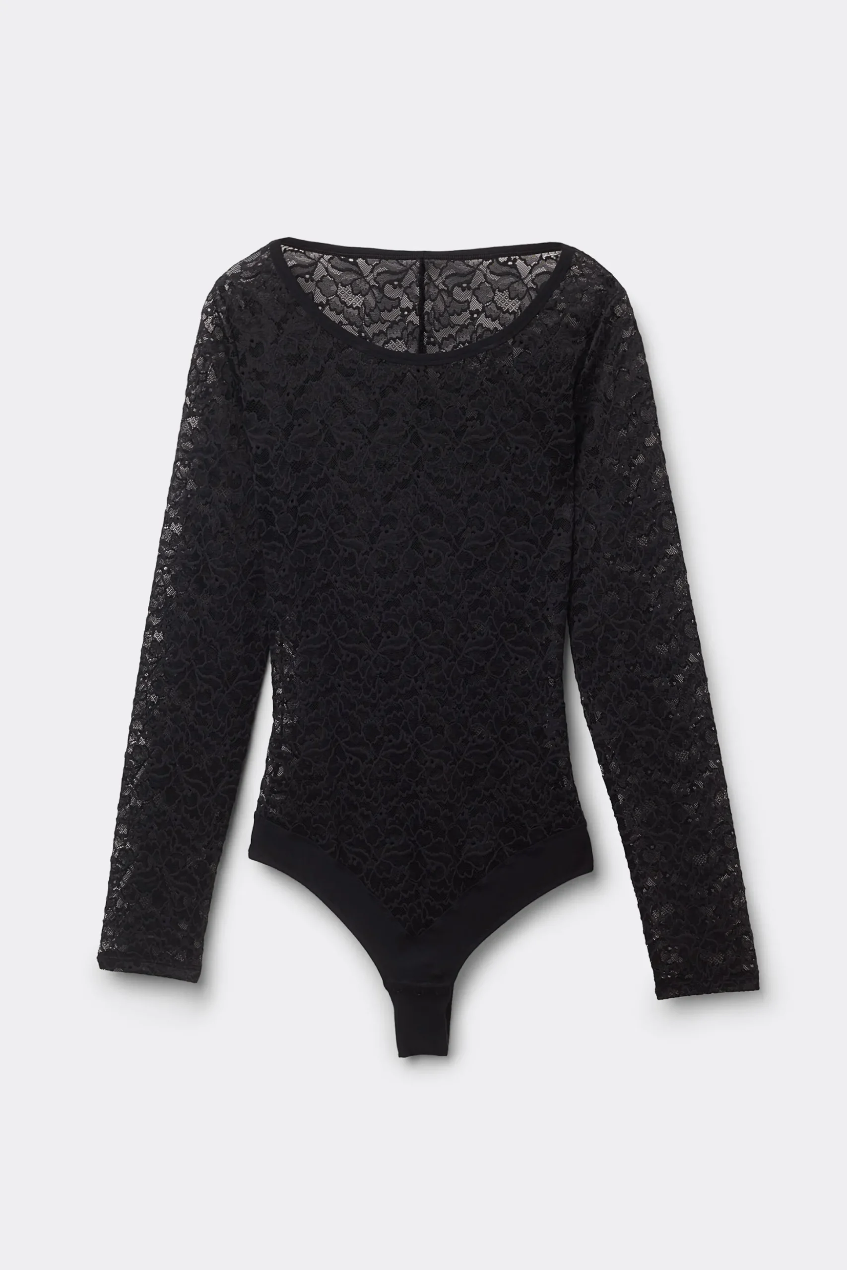 Långärmad spetsbody Delicate Pieces