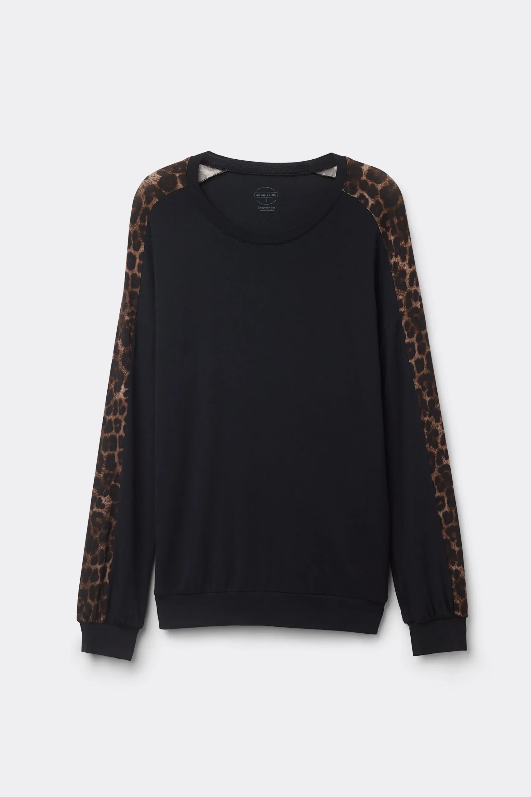 Långärmad tröja i modal Luxurious Leopard
