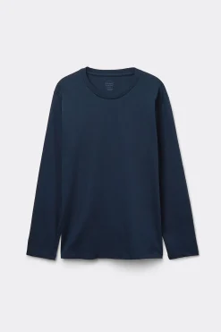 Oversize tr&ouml;ja med l&aring;ng &auml;rm i Superior-bomull