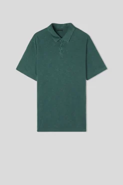 Pik&eacute;tr&ouml;ja med kort &auml;rm Washed Collection i bomull