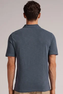 Pik&eacute;tr&ouml;ja med kort &auml;rm Washed Collection i bomull