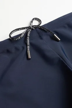 Plain Square-Cut Swim Trunks