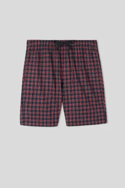Rutiga shorts i bomull