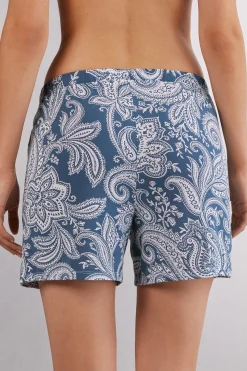 Shorts i bambuviskos Flower Paisley