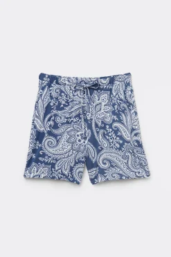 Shorts i bambuviskos Flower Paisley
