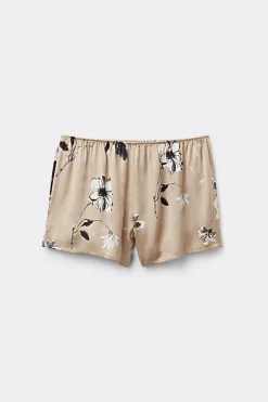 Shorts i viskossatin Autumn Blossom