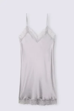 Silk Slip med spetsdetalj