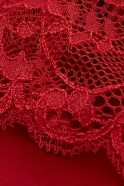 Silk Slip med spetsdetalj