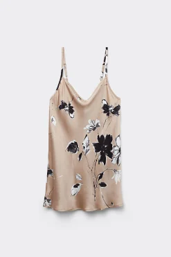 Topp i viskossatin Autumn Blossom