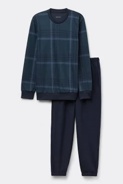 Trik&aring;pyjamas med rutm&ouml;nster