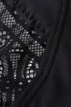 Trosor med h&ouml;g midja i mikrofiber Ultralight och spets