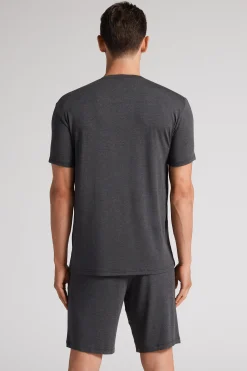 T-shirt i modal och siden