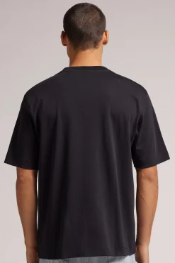T-shirt oversize i interlockstickad bomull