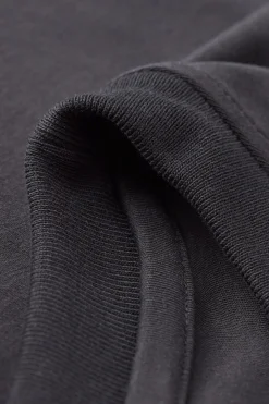 T-shirt oversize i interlockstickad bomull